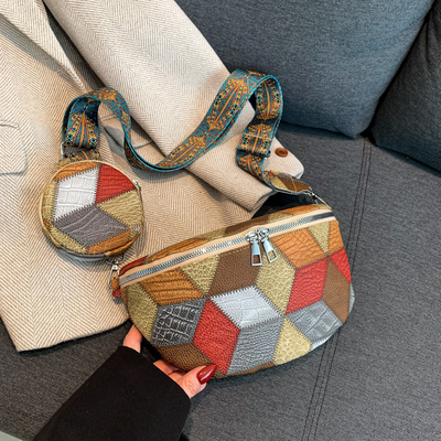 Outono e Inverno RETRO BOLSA CROSSBODY BOLSA FEMENAL BOLSA DE MODA BÓSICO CROSSBODY BOLSA NOVO NICHE DESIGN TELÉFONO MÓVIL FAN RETRO