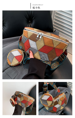 Outono e Inverno RETRO BOLSA CROSSBODY BOLSA FEMENAL BOLSA DE MODA BÓSICO CROSSBODY BOLSA NOVO NICHE DESIGN TELÉFONO MÓVIL FAN RETRO