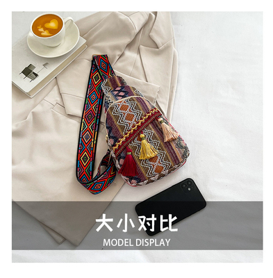 NOVA MODA CHINESE SINGLE OLHADOR BOLSA CROSSBODY NET VERMELHO SIMPLE ESTÍLIO ÉTNICO BOLSA PEQUENA TEXTURA BOLSA DE peito BOLSA DE MULHER