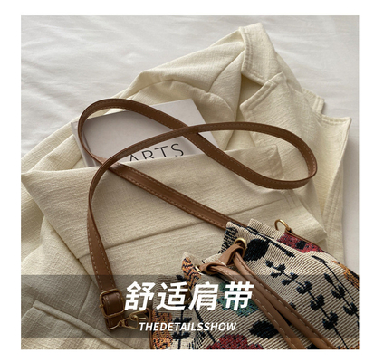 NOVO VENTO NACIONAL CHINESE MANCHILHA BUCKET BAGA SIMPLE moda tendência verão NOVO STYLE LINEN de alta qualidade SENSE SINGLE OLHO
