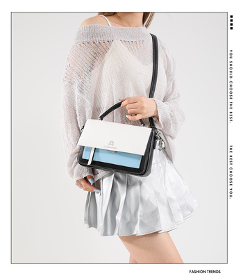 2024 PRIMERA-FEIRA E VERÃO NOVA MODA PEQUEIRA BALSA QUADRADA BALSA SINGLE SHOULDER BALSA COLOR COMPATÍVEL BALSA CROSSBODY