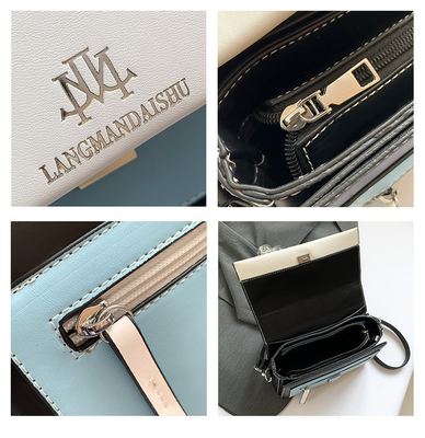 2024 PRIMERA-FEIRA E VERÃO NOVA MODA PEQUEIRA BALSA QUADRADA BALSA SINGLE SHOULDER BALSA COLOR COMPATÍVEL BALSA CROSSBODY