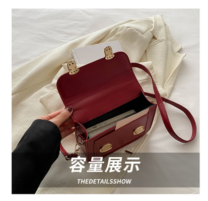 SENSÃO SENIOR DE RETRO PEQUENA BOLSA MUJERES 2024 NOVA MODA DE VERÃO ESTILHO FOREIRO BOLSA PEQUENA NENHUM BOLSA DE MANO QUADRADA