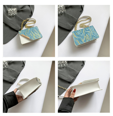 Saco feminino de moda nova saco pequeno quadrado nicho de atacado simples retro quicksand tudo um único ombro crossbody cha