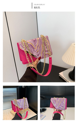 Saco feminino de moda nova saco pequeno quadrado nicho de atacado simples retro quicksand tudo um único ombro crossbody cha