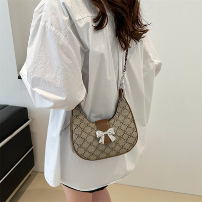 Saco de braço inferior Saco feminino de primavera e verão Saco de ombro todo-em-um Saco crescente Sénior SENSE RETRO