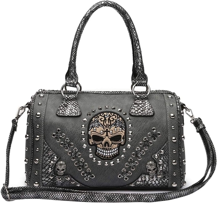 Dia dos Mortos do Cráneo do Açúcar Bolsa de Arte Punk Faixa Removível Saco Feminino Bolsa de Mão Ombro Bolsa Carteira