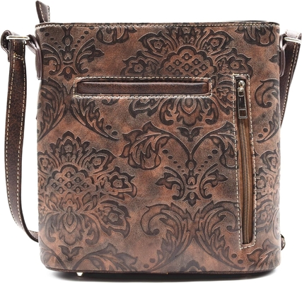 Moda western cowgirl estilo de couro franja crossbody bolsas de mão mulheres bolsa país todos os dias bolsa de ombro