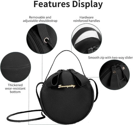 BOLSA DE OLHO DE MUJERES BOLSA DE CORPO, BOLSA DE OLHO RONDO CHIC com fecho e correia ajustável, Bolsa de MANO DE CORPO