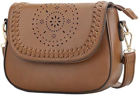 KKXIU Bolsas Crossbody para Mulheres Bolsas ocas com Faixa Ajustável