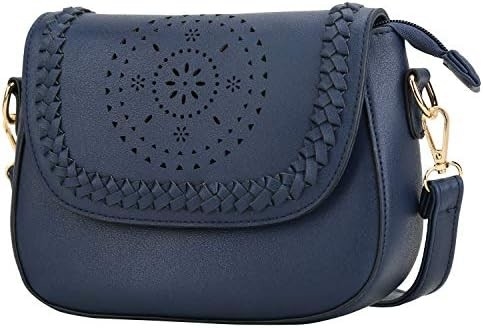KKXIU Bolsas Crossbody para Mulheres Bolsas ocas com Faixa Ajustável