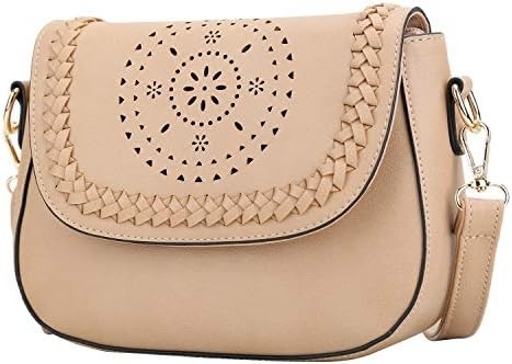 KKXIU Bolsas Crossbody para Mulheres Bolsas ocas com Faixa Ajustável