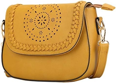 KKXIU Bolsas Crossbody para Mulheres Bolsas ocas com Faixa Ajustável