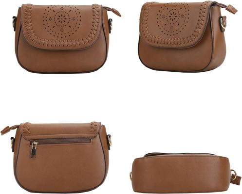 KKXIU Bolsas Crossbody para Mulheres Bolsas ocas com Faixa Ajustável