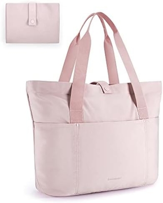 Saco de Tote para Mulheres, Saco de Tote dobrável com fecho Saco de ombro grande Saco de mão superior para viagens, trabalho