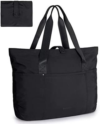 Saco de Tote para Mulheres, Saco de Tote dobrável com fecho Saco de ombro grande Saco de mão superior para viagens, trabalho