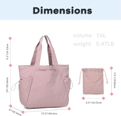 BTOOP TOTE BAG PARA MUJERES, BAGAS DE GIMNÁSIA PLAJA PLADABLE, BAGAS LIGERAS PARA VIAJAMENTO, TRABALHO