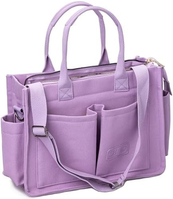 Sacos de mão para mulheres com bolsos, portátil, bolsas para todo o corpo, tudo, todos os dias, sacos de mão para trabalho, ginásio de praia.