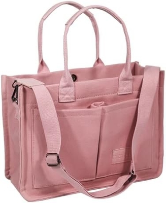 Sacos de mão para mulheres com bolsos, portátil, bolsas para todo o corpo, tudo, todos os dias, sacos de mão para trabalho, ginásio de praia.