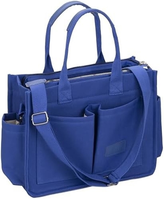 Sacos de mão para mulheres com bolsos, portátil, bolsas para todo o corpo, tudo, todos os dias, sacos de mão para trabalho, ginásio de praia.