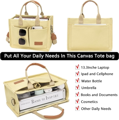 Sacos de mão para mulheres com bolsos, portátil, bolsas para todo o corpo, tudo, todos os dias, sacos de mão para trabalho, ginásio de praia.