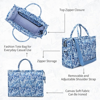 BOLSA DE CANVAS TOTE para mulheres BOLSA DE MANOS DE MODA BOLSA DE OLHO COM ZIPPER BOLSA CROSSBODY PARA VIAJAS DE TRABALHO