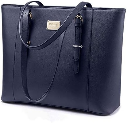 Lovevook laptop bag para mulheres, bolsa de computador de couro estruturado, carteira de trabalho profissional, escolha de professores/advogados,