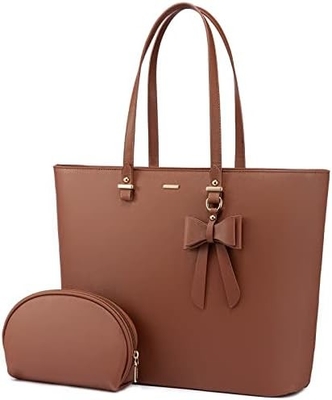 Lovevook laptop bag para mulheres, bolsa de computador de couro estruturado, carteira de trabalho profissional, escolha de professores/advogados,