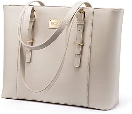 Lovevook laptop bag para mulheres, bolsa de computador de couro estruturado, carteira de trabalho profissional, escolha de professores/advogados,