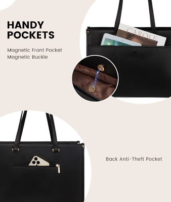 Lovevook Saco de Laptop para Mulheres, 15,6 polegadas Laptop Tote Saco 2-em-1 Saco de Trabalho Profissional Bolsa de Negócios com Embreagem