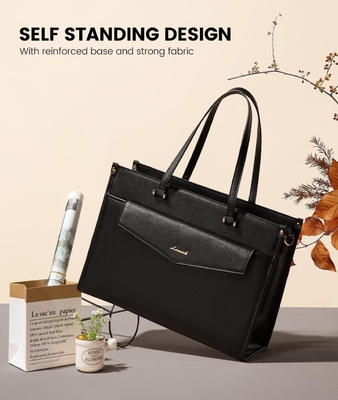 Lovevook Saco de Laptop para Mulheres, 15,6 polegadas Laptop Tote Saco 2-em-1 Saco de Trabalho Profissional Bolsa de Negócios com Embreagem