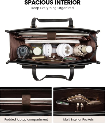 Lovevook Saco de Laptop para Mulheres, 15,6 polegadas Laptop Tote Saco 2-em-1 Saco de Trabalho Profissional Bolsa de Negócios com Embreagem