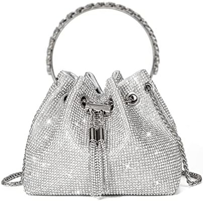 Bolsa de cristal Bling Bolsa de cristal para mulheres Bolsa de mão com embreagem brilhante Bolsa de crossbody para festa de casamento à noite