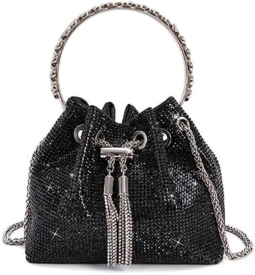 Bolsa de cristal Bling Bolsa de cristal para mulheres Bolsa de mão com embreagem brilhante Bolsa de crossbody para festa de casamento à noite