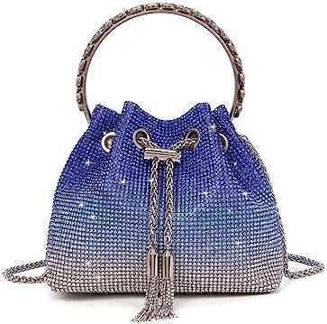 Bolsa de cristal Bling Bolsa de cristal para mulheres Bolsa de mão com embreagem brilhante Bolsa de crossbody para festa de casamento à noite