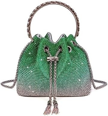 Bolsa de cristal Bling Bolsa de cristal para mulheres Bolsa de mão com embreagem brilhante Bolsa de crossbody para festa de casamento à noite