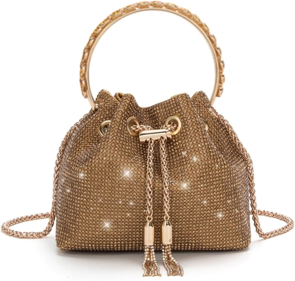 Bolsa de cristal Bling Bolsa de cristal para mulheres Bolsa de mão com embreagem brilhante Bolsa de crossbody para festa de casamento à noite