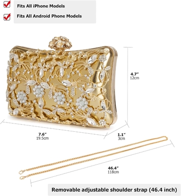 Saco da noite Bolsas de embrulho bolsas para mulheres Rhinestones Bolsa Sparkling festa ombro Bolsa de mão Bolsa de casamento com cadeia