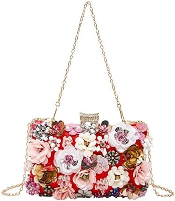LATODE FLOR CLUTCH bolso de noite bolsa para mulheres festa formal bolsa de mão cadeia cinto de ombro bolsa