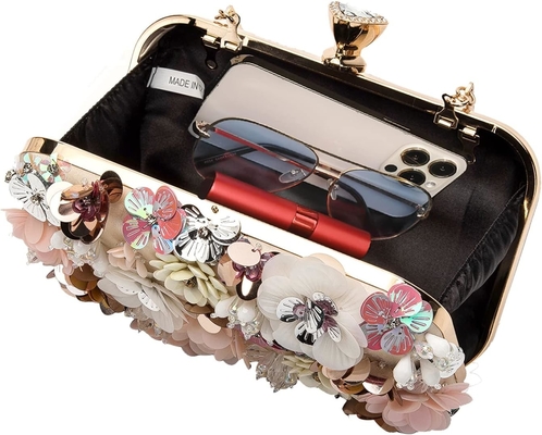 LATODE FLOR CLUTCH bolso de noite bolsa para mulheres festa formal bolsa de mão cadeia cinto de ombro bolsa
