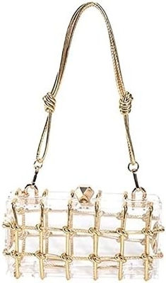 Bolsa Acrílica Luminosa Rhinestone Bolsa Acrílica Cristal Bolsas da Noite Para Mulheres Bolsa Glitter para festa de casamento