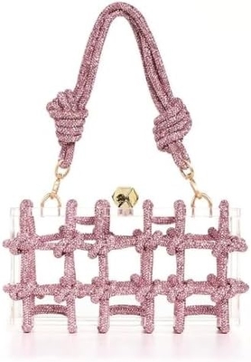 Bolsa Acrílica Luminosa Rhinestone Bolsa Acrílica Cristal Bolsas da Noite Para Mulheres Bolsa Glitter para festa de casamento