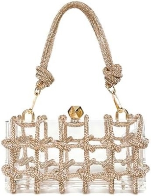 Bolsa Acrílica Luminosa Rhinestone Bolsa Acrílica Cristal Bolsas da Noite Para Mulheres Bolsa Glitter para festa de casamento