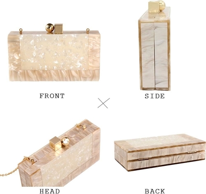 Mulheres Acrílico Saco de Clutch Glitter Bolsa de Mão de Mármore Bolsa para Casamento Cocktail Party Prom