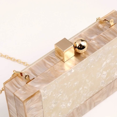 Mulheres Acrílico Saco de Clutch Glitter Bolsa de Mão de Mármore Bolsa para Casamento Cocktail Party Prom