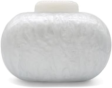 Saco de acrílico de noite para mulheres Saco de forma de concha de ombro Saco crossbody Glitter Saco de mão de bolso de mármore
