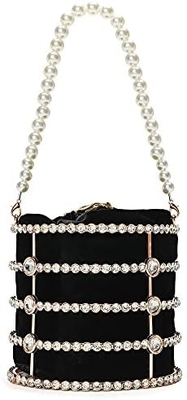 Véspera bolsa de mão de mulher bolsas de mão com diamantes de pérola para casamento festa de aniversário acessórios de jantar