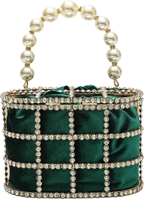 Véspera bolsa de mão de mulher bolsas de mão com diamantes de pérola para casamento festa de aniversário acessórios de jantar