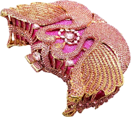 BOUTIQUE DE FGG MUJERES SWAN CLUTCH Cristais Véspera Bolsas Bodas Festa Jantar senhoras Rhinestone MINAUDIERE bolsa