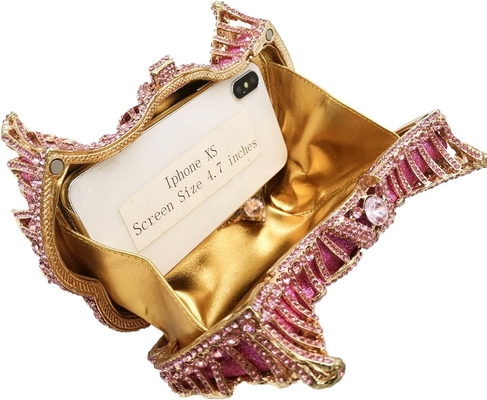 BOUTIQUE DE FGG MUJERES SWAN CLUTCH Cristais Véspera Bolsas Bodas Festa Jantar senhoras Rhinestone MINAUDIERE bolsa